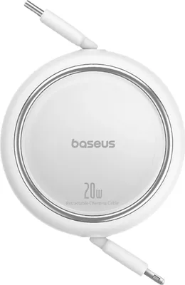 Immagine prodotto di Baseus Free2Pull - 20 W USB-C to Lightning Retractable Cable  1 m (white)