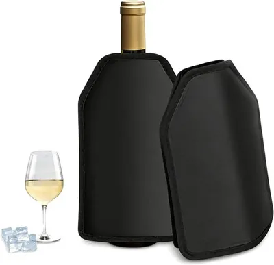 2 Stück Isolierende Flaschenhüllen für Wein, Champagner und Cava, Perfekt für Zuhause, Picknicks und Aktivitäten im Freien