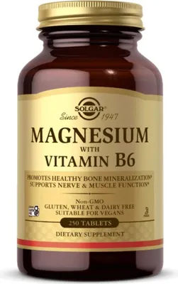 Productafbeelding van Solgar Dietary supplements Magnesium With Vitamin B6, BI8358