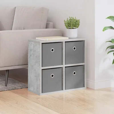Produktbild von vidaXL Sideboard mit Schubladen Beton Grau 49,5 x 22 x 47 cm