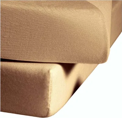 Produktbild von Fleuresse Fein-Jersey Spannbetttuch Bettlaken 180 x 200 cm - 200 x 200 cm Elasthan 4033 puder
