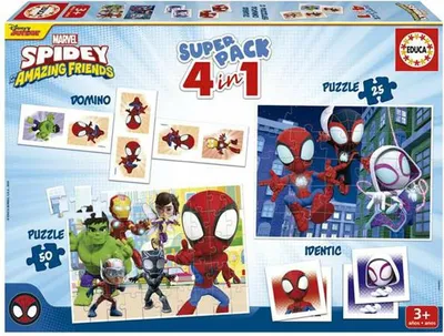 Produktbild von Superpack 4 In 1 Spidey - Puzzle