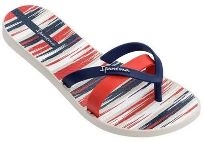 Produktbild von Ipanema - "Bkirei Silk IV Fem" gestreift Flipflops für Damen PP7964 (34 EU - 35,5 EU) (Rot/Blau/Weiß)