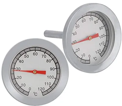 Grillthermometer #3 - Edelstahl-Temperaturmesser - Für Ofen und Grill - Bis 1000 °C
