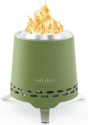 Produktbild von Kleiner Smokeless Ofen 16,5cm für Terrasse, tragbar, grün