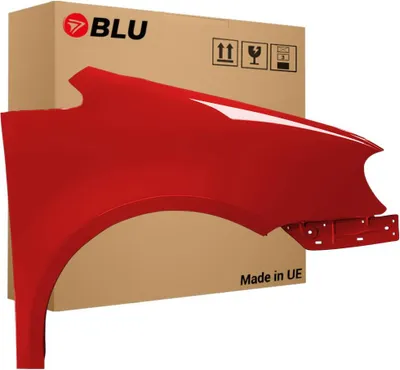 Image de BLU Aile Compatible avec VW Volkswagen Touran 1T1 LY3D Droite Rot TornadoRot | 2003-2006 | Avant | Peint| Prêt à Monter | Galvanisé