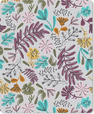 Produktbild von MuchoWow® Mauspad Mousepad Blumen - Blätter - Muster 19x23 cm - Mousepads - Maus Mat - Pad - Mausunterlage - Mauspads - Spielen