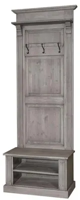 Produktbild von Casa Padrino Jugendstil Wand Garderobe mit Ablagefächer - Landhaus Stil Garderobenschrank