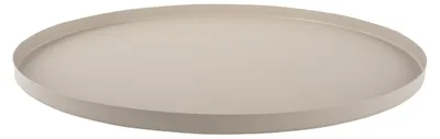 Produktbild von Present Time - Tablett Round - Grau - Ø39,5cm