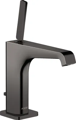 Produktbild von Einhebel-Waschtischmischer 125 AXOR CITTERIO E DN 15 m ZAG G 1 1/4Zoll pol. black chrom mit Zugstangen-Ablaufgarnitur G 1 1/4Z polished black chrome