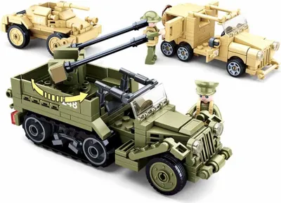 Obrázok produktu pre Sluban M38-B0812 - Army WWII - The Battle Kampffahrzeug Set