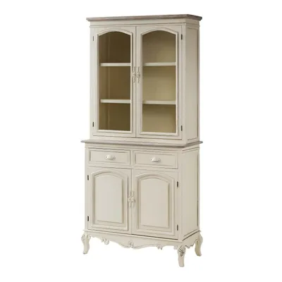 Produktbild von OXM vitrinen Rimini Creme / Hellbraun 90 x 190 x 40 cm, hölzern