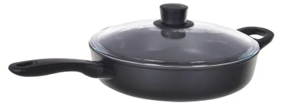 Produktbild von BALLARINI 75002-914-0, Rund, Schwenkpfanne, Schwarz, Keravis, Aluminium, Thermo-Punkt