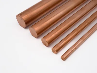 Produktbild von Kupfer Cu99,9 CW004A (Cu-ETP) Rundstangen, Durchmesser: 3 mm, Länge: 100 mm