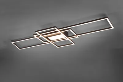 Produktbild von Trio Irvine Deckenleuchte LED Metall Anthrazit intergrierter Dimmer inkl. Fernbedienung