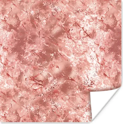 Produktbild von MuchoWow® Poster Rosa - Marmor - Edelsteine - Luxus 100x100 cm - Babyzimmer