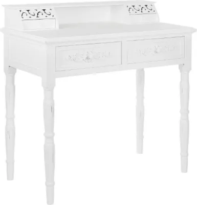 Zdjęcie produktu dla Sekretarzyk w stylu rustykalnym Casa Padrino biały antyczny 95 x 45 x wys. 87 cm - meble w stylu rustykalnym w stylu shabby chic
