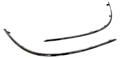 Für Mercedes W204 S204 ab 2011- Chrom Leiste Stoßstange Vorn LINKS + RECHTS in der Farbe Chrom von GOLDCAR