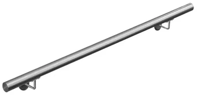 Obrázok produktu pre Zábradlie z nehrdzavejúcej ocele V2Aox, priemer: 4,2 cm, odolné proti korózii a poveternostným vplyvom, vrátane montážneho materiálu, držiak, dĺžka: 130 cm