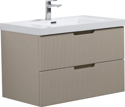 Immagine prodotto di Badplaats Set Mobili Bagno Thermis 80 cm - Beige - Mobile con Lavabo