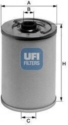 Produktbild von Kraftstofffilter UFI 21.051.00 Filtereinsatz