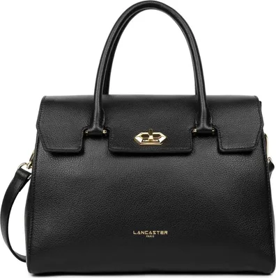 Image de Lancaster Sac à Rabat Foulonné Milano L Noir