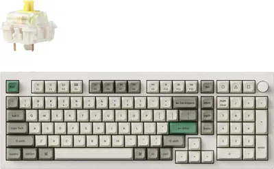 Produktbild von Keychron Q5 Max QMK/VIA Kabellose Mechanische Tastatur, QWERTY US, Knob, Gateron Jupiter Banana Q5M-P4