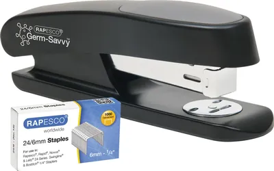 Image de RAPESCO 1482 RAPESCO Agrafeuse ECO Sting Ray, noir