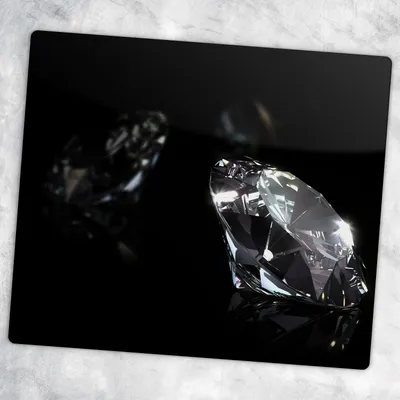 Produktbild von Glas-Herdabdeckplatten Glaskeramikkochfeld-Abdeckung Spritzschutz Glas 60 cm x 52 cm - Diamanten Edelsteine