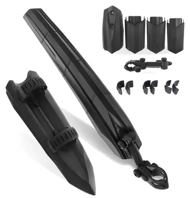 Image de Kit de garde-boue pour vélo, avant et arrière, universel, compatible VTT et VTT électrique, pour roues de 16 à 29 pouces
