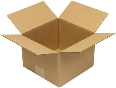 Image de Carton pliable à 1 cannelure Rainurage en hauteur Dimensions 200x200x140mm Qualité 1.10 B marron marron