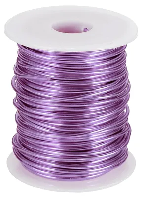Basteldraht 2 mm x 31 m, Aluminium, hellviolett