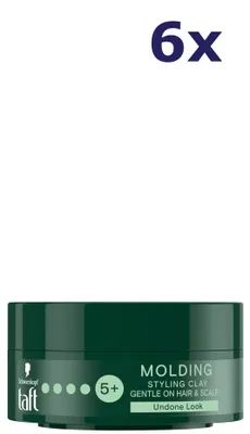 Produktbild von 6x Taft Styling Clay 75 ml Modellierpaste, Haltestufe 5+