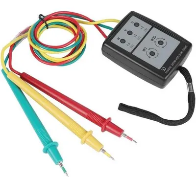 Zdjęcie produktu dla Cyfrowy tester fazowy 200–480 V AC z diodami LED