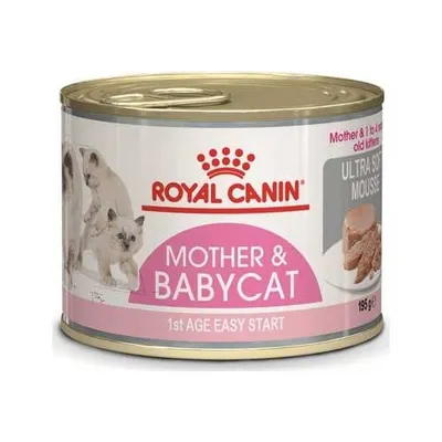 Image de Royal Canin Mother & Babycat Mousse nourriture humide - mousse pour chatons et chats allaitants boîte 195g