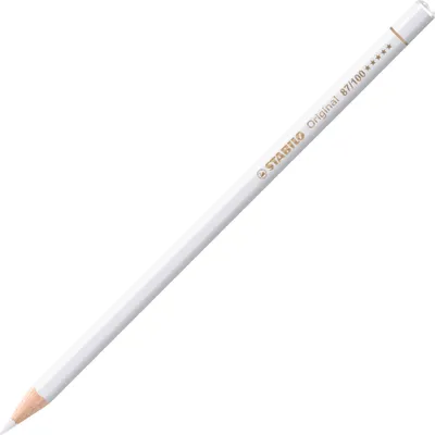 Image de Crayon de couleur premium - STABILO Original - crayon simple - blanc titane
