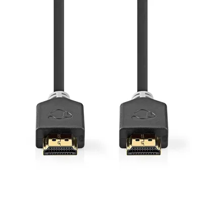 Zdjęcie produktu dla Kabel Nedis Ultra High Speed HDMI - HDMI męski - HDMI męski - 8K@60Hz - 48 Gbps - 5.00 m - Okrągły - 8.3 mm - Antracyt - Box