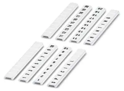 Immagine prodotto di 10 pezzi per la marcatura dei terminali - Marcatura dei terminali 5mm bianco ZBF 5, #0808671:0121