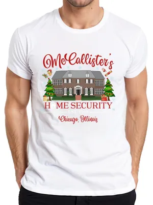 Produktbild von McCallister's Home Security Chicago Illinois - Weihnachten Herren T-Shirt, Weiß, M