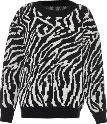 Produktbild von ebeeza damen strickpullover - schwarz, M