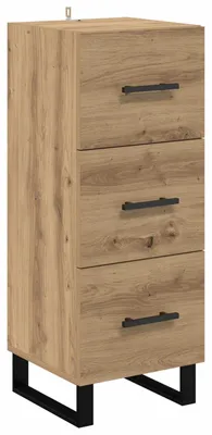 Zdjęcie produktu dla vidaXL Kredens dębowy Artisan 34,5 x 34 x 90 cm materiał drewnopochodny
