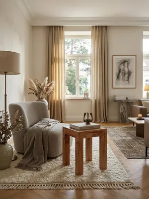 Produktbild von Beistelltisch MUMBAI Massiv-Holz Akazie 35 x 35 cm Wohnzimmer-Tisch Design dunkel-braun Landhaus-Stil Couchtisch