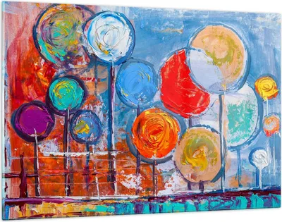 Produktbild von Bilder auf glas - Abstraktion modern - 120x80cm - Glasbilder - Wandbilder - Kunstdruck - zum Aufhängen bereit - Wanddekoration aus Glas - Glas Bilder - Wandbild auf Glas - Einteilig - GAA120x80-4013