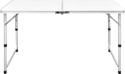 Produktbild von vidaXL Campingtisch Klappbar Höhenverstellbar Aluminium 120x60 cm