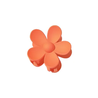 Immagine prodotto di ECARLA XL Fermaglio per capelli a fiore in arancione - Fermaglio per capelli a fiore XL in arancione