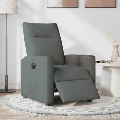 Produktbild von vidaXL Relaxsessel Elektrisch Dunkelgrau Stoff