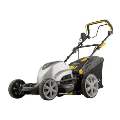 Image de Tondeuses à gazon électriques - POWERPLUS - POWPG6290 - 1800 W - diamètre de coupe 460 mm - Avec bac de ramassage, fonction mulching et éjection arrière