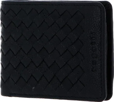 Zdjęcie produktu dla bugatti skórzany portfel Woven Small Wallet czarny czarny