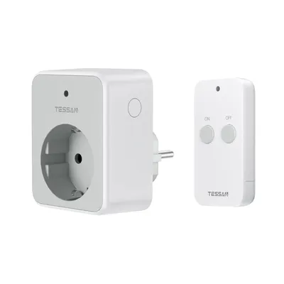 Produktbild von TESSAN Funksteckdose mit Fernbedienung Steckdose mit Fernbedienung 30,5M Reichweite Magnetische 3600W
