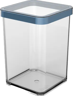 Produktbild von Premium Dose quadr. 1 l LOFT, Farbe:Transparent / Horizon blau